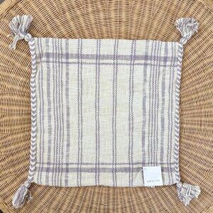 NEW Serena & Lily Ridge Stripe Pillow Cover (22” SQ)-Lavender Purple